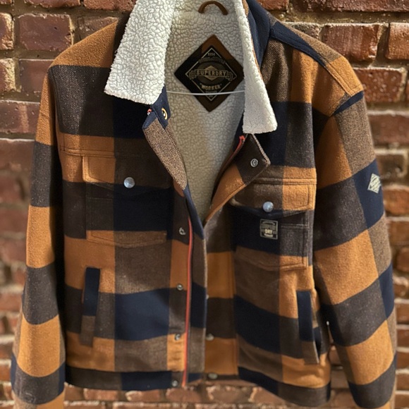 Superdry Men's Plaid Jacket size Extra Large - Picture 5 of 8